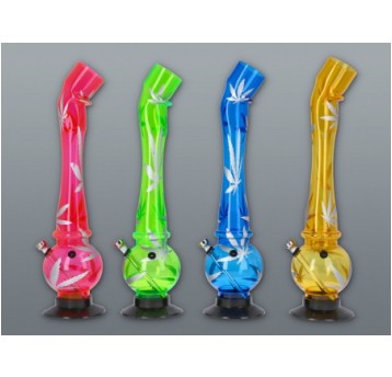 Bongo akryl liść kolorowe zagięte 5-3251