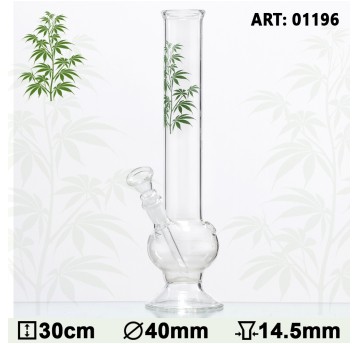 Bongo szklane 30cm Leaf - 01196