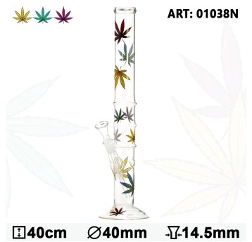 Bongo szklane 40cm Multi Leaf - 01038N