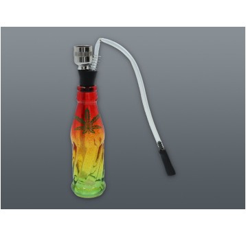 Bongo szklane butelka Liście 5-4203