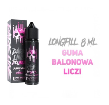 Longfill Dark Line Double 8/60 - Bubble Gum Lychee