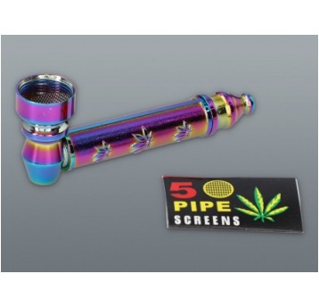 Lufka metalowa z cybuchem i sitkami rainbow 5-2094