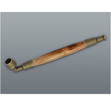 Lufka metalowo drewniana retro wygięta 5-2070