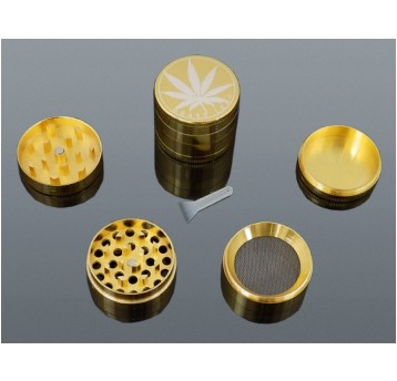 Młynek do tytoniu złoty 4PART 1-2109