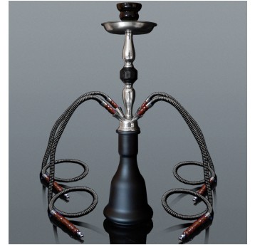 Shisha duża czarna 4 węże 5-5530