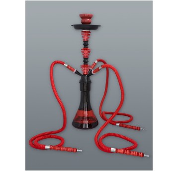 Shisha duża czerwona 3 węże 5-5542