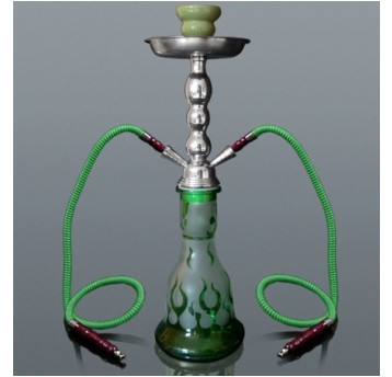 Shisha duża zielona w metalowym kuferku 5-5523