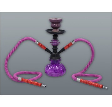 Shisha mała fioletowa 2 węże 5-5369