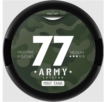 Snus 77 Slim 20mg - Army Edition - Mint