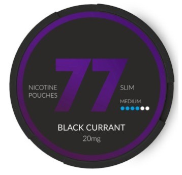 Snus 77 Slim 20mg - Black Currant